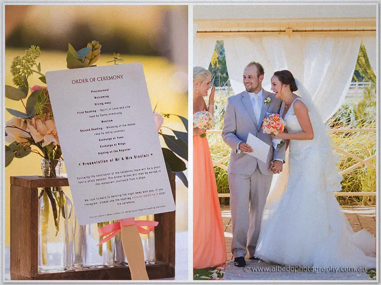 Katelyn and Matt greet guests beneath the gazebo after being presented as Mr and Mrs
