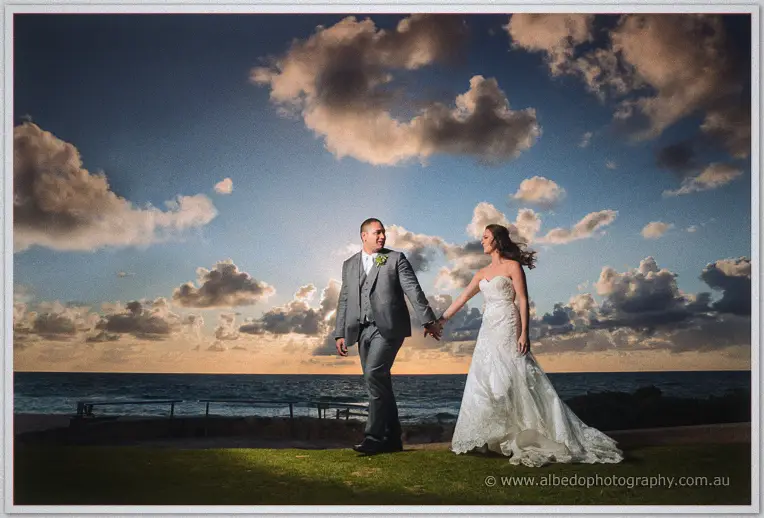 Beach wedding photos Scarborough