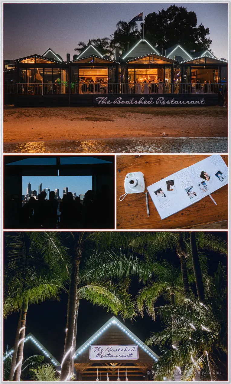 Boatshed Restaurant South Perth Wedding Photographer