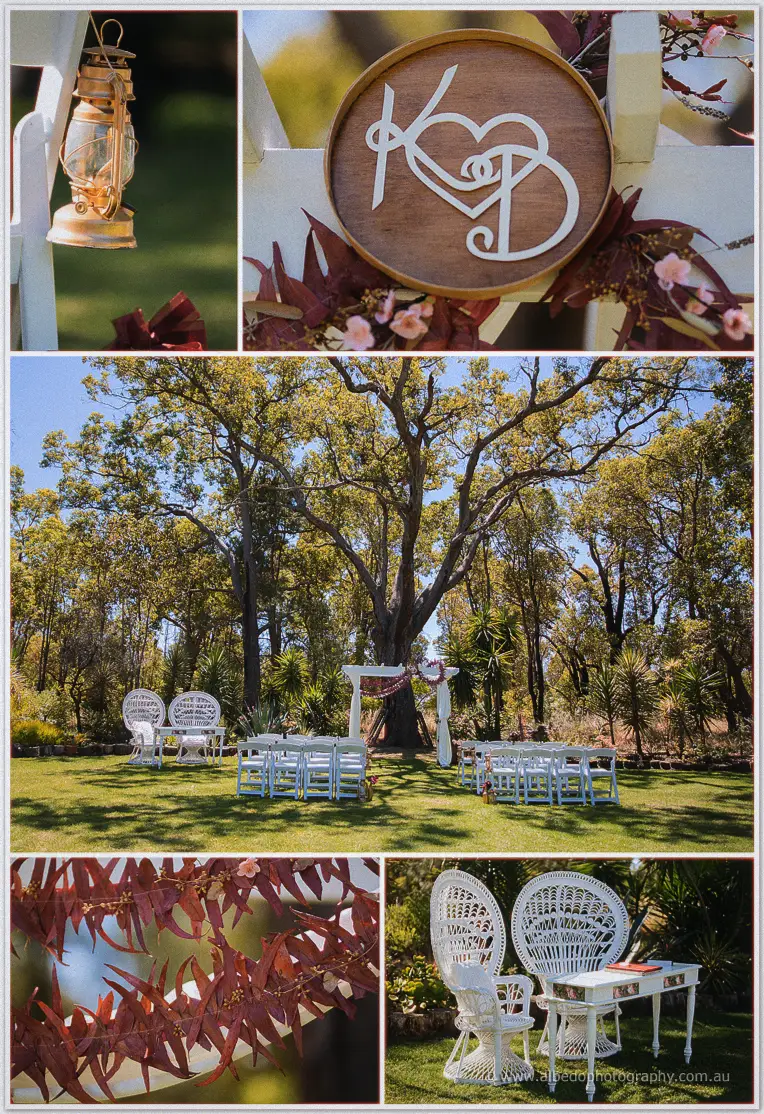 Rothwood Garden Wedding Ceremony Details Photography Perth