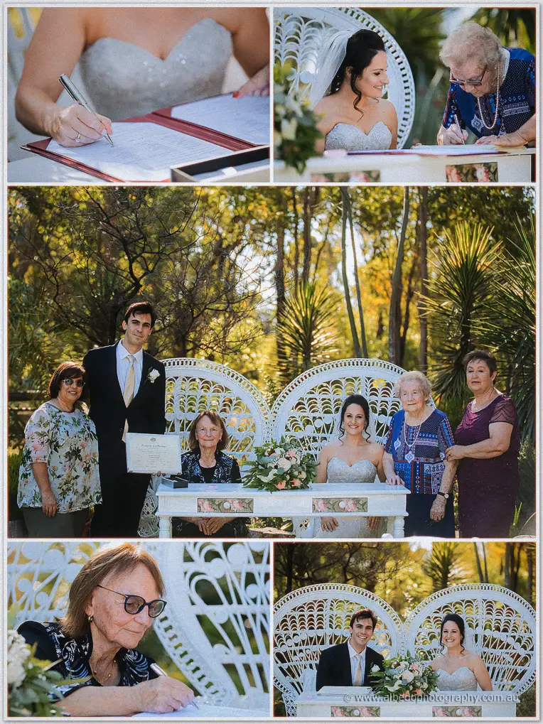 wedding photography marriage certificate witnesses