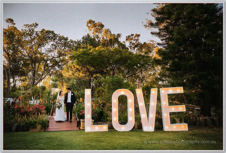 LOVE letters wedding photographer