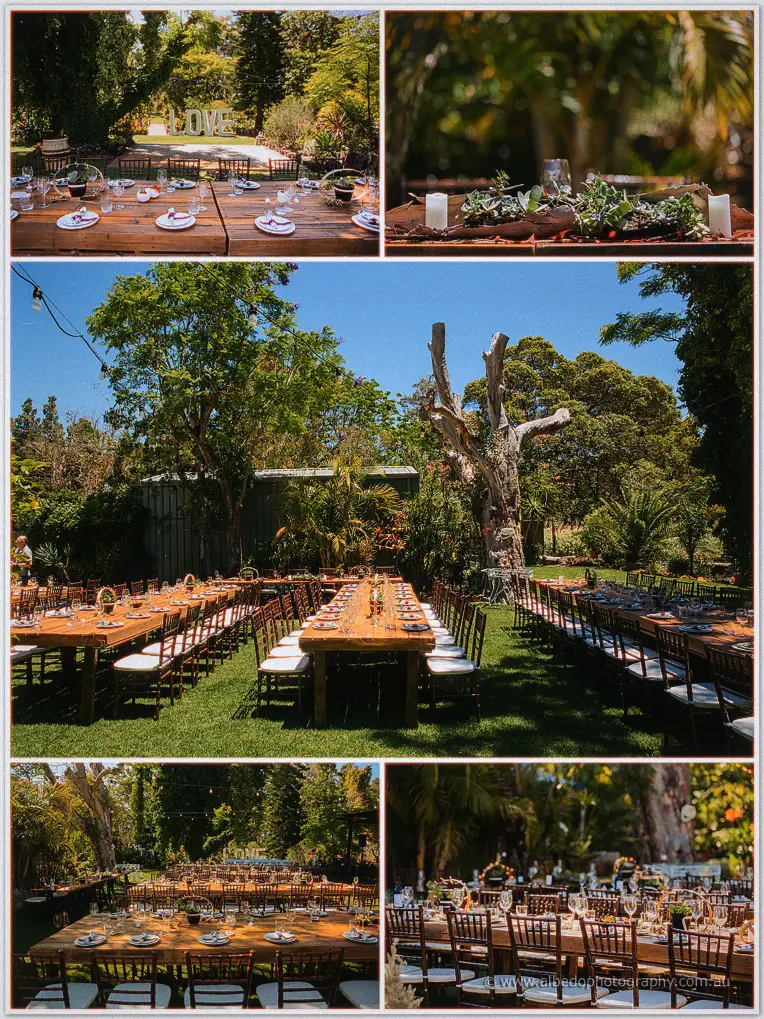 Rothwood Garden Wedding Photographer reception setup