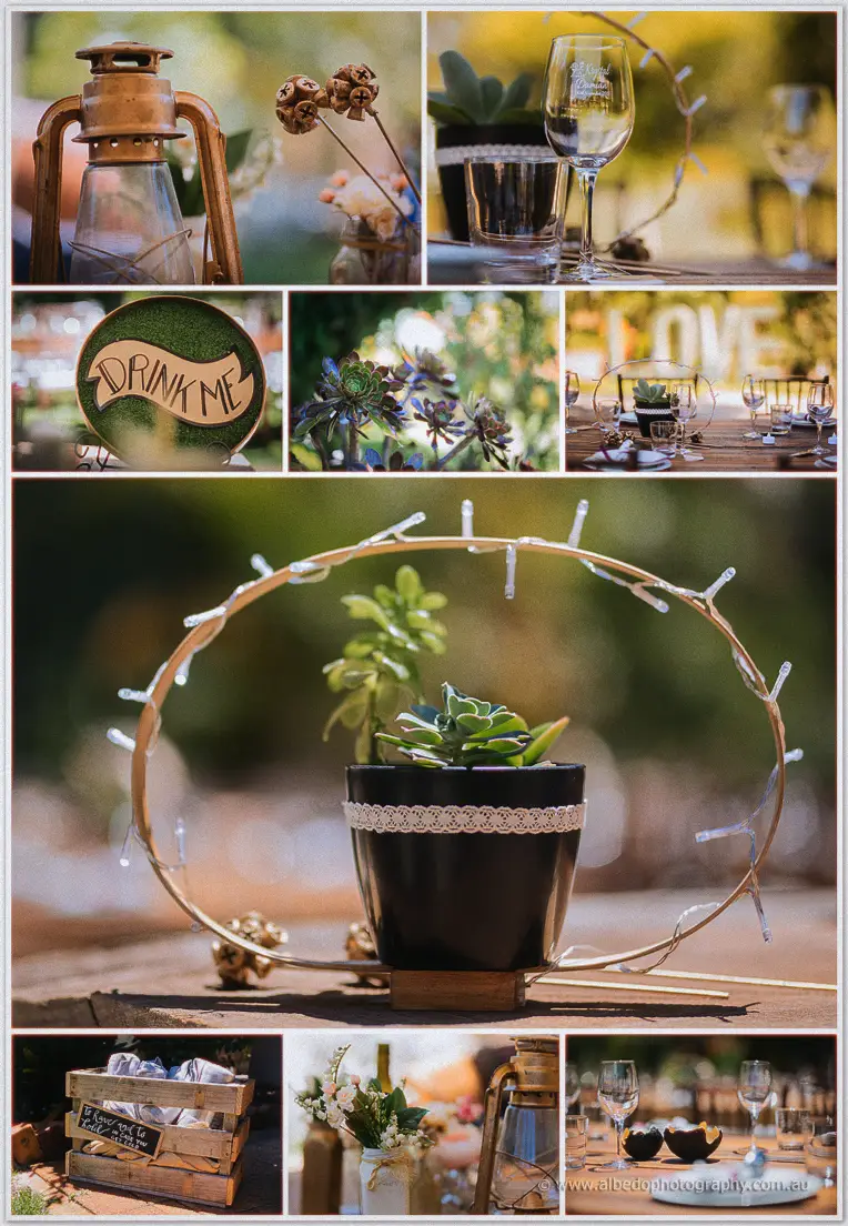 Rothwood Garden Wedding reception details decor