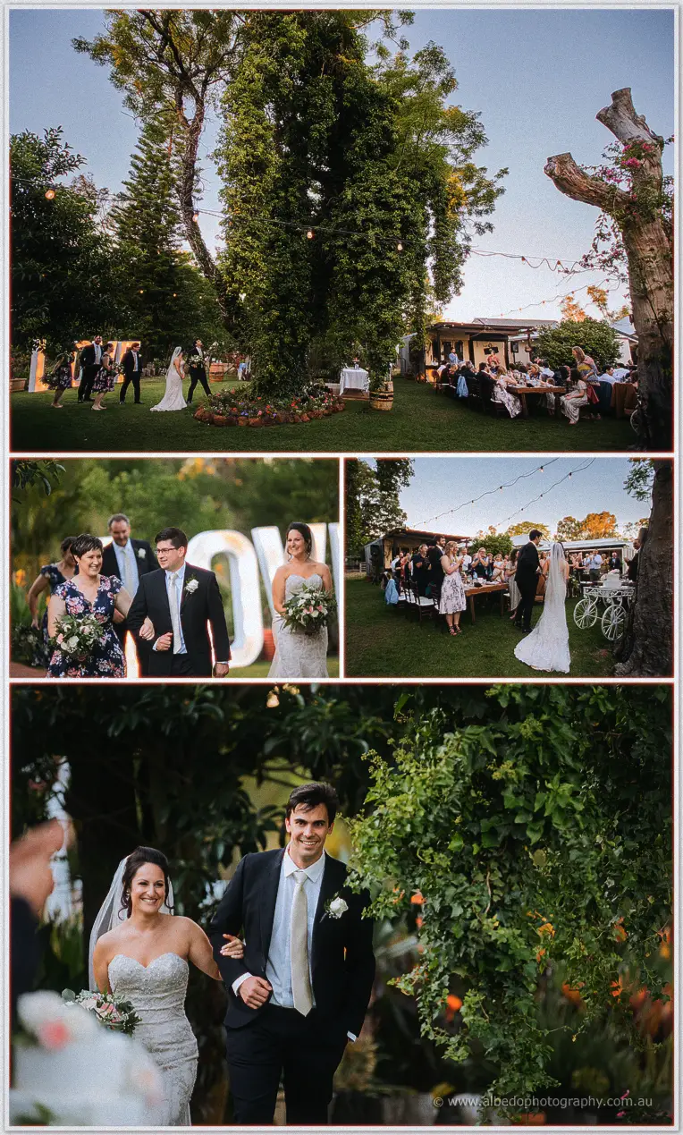 Rothwood bride and groom enter reception