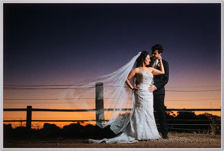 Rothwood sunset close up Wedding Photographer